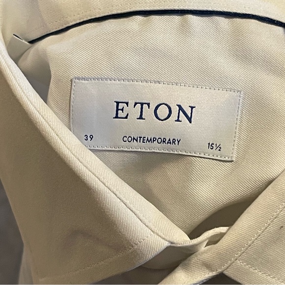 Eton multi color button dress shirt mens 15.5 NWOT - Picture 5 of 10